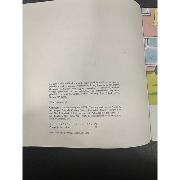 Vintage Curious George 5 book bundle-“curious George goes to school” - Picture 15 of 16